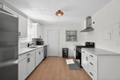 Stainless steel appliances, granite counterto