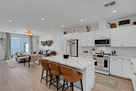 Kitchen and living room open layout