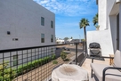 Balcony firepit and grill