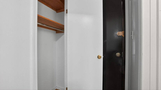 Spacious closet with built-in hanging space