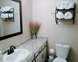 Full bathroom with towels