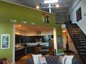 Spacious living room with 20 foot ceiling, ex