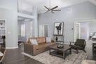 Inviting family room with fireplace