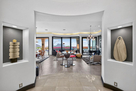 Mountain views & sculpture niches greet you a