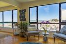 Living room with view of Coit Tower