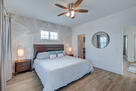 Primary bedroom from bathroom