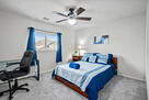 Second floor bedroom 2 with desk and chair