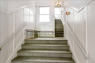 The apartment is a second story walk-up.