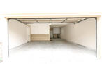 Three car tandem garage.