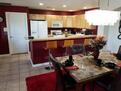 Open flow from dining room to kitchen