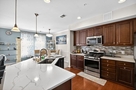 Kitchen and island view