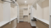 Master bedroom's closet.