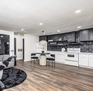 Dining living kitchen space