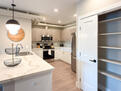 Full size kitchen with stainless steel applia