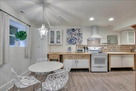 Dining room with kitchen