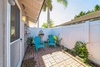 Cozy private patio for relaxing and getting s