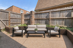 Private fenced patio
