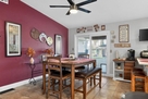 Dining Area with Swimming Pool View