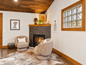 cozy fireplace seating