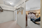 Large walk-in closet in master bedroom