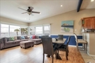 Living room and dining area