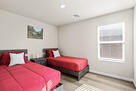 Twin bedroom with two beds