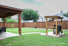 New fenced yard