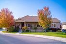 Front view of townhome