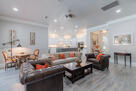 Open kitchen flowing into living area
