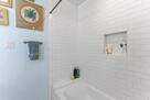 Tiled bathroom, chic