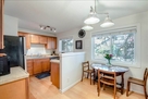Kitchen opens onto dining area