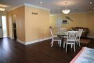 View of the front entrance and dining space