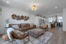 Living room and kitchen open layout