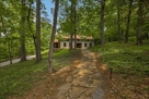 Natural pathway from road to front door.