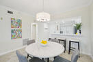Dining area and kitchen counter