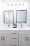 Double sinks in the primary bathroom.