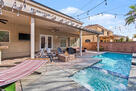 hot tub and fire pit