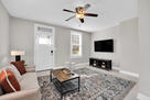 Bright Living Room with Smart TV