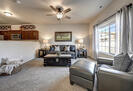 Living Room with window overlooking park