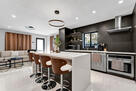 Open format kitchen and living room