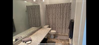 Oversized granite countertop and vanity