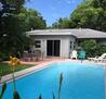 Outdoor Pool, Patio Table and chairs.