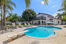 Back yard with pool