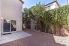 Backyard with privacy wall