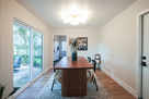 Dining area off the kitchen  opens to outdoor