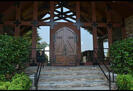 Entrance to two story clubhouse