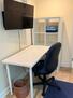 Bedroom desk, TV swivels to watch from bed or