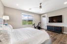 Master Bed, king with avocado brand mattress,