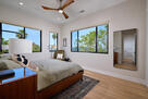 Primary bedroom with gorgeous views to the Ea