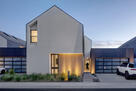 Front Elevation at Dusk